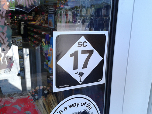 Grand Strand: The Route 17 stickers are the wrong shape, state, etc.