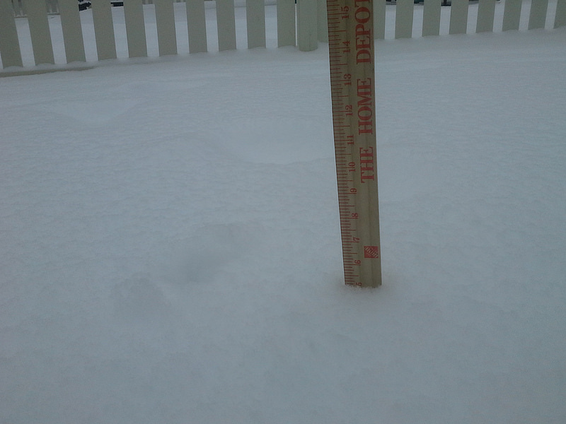 Alexandria, Va. final snowfall total for March 3, 2014: 5  inches
