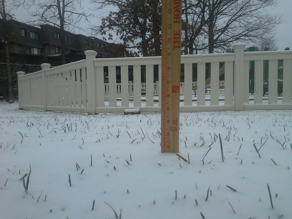 Alexandria, Va. January 27, 2015 snow fall total – 1.5 inches
