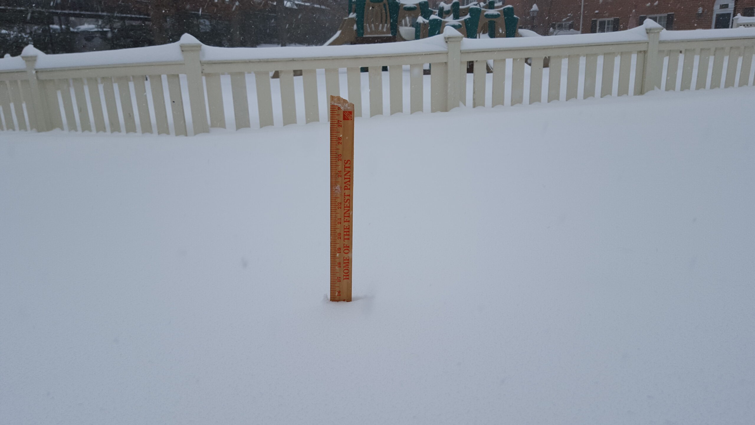 Snowzilla - Alexandria, Va. measurement on morning of 1/23/2016 - 15.5 inches