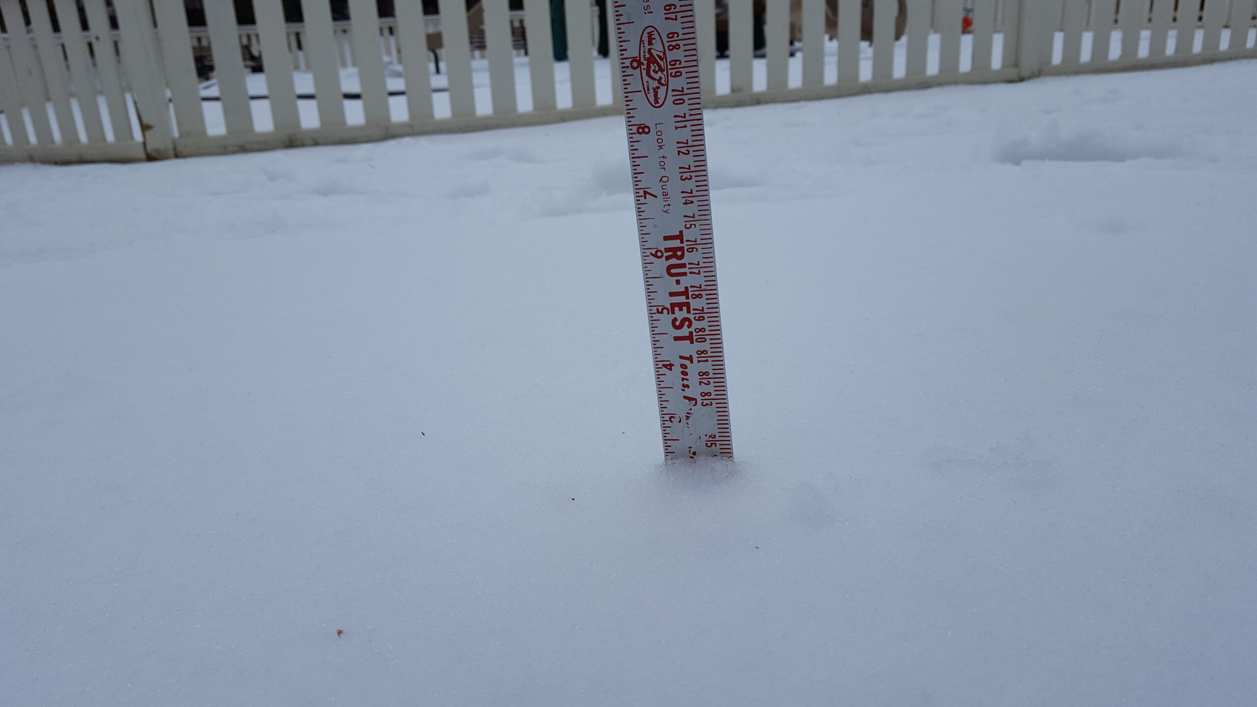 Alexandria, Va. snow fall total, March 14, 2017 – 2 inches