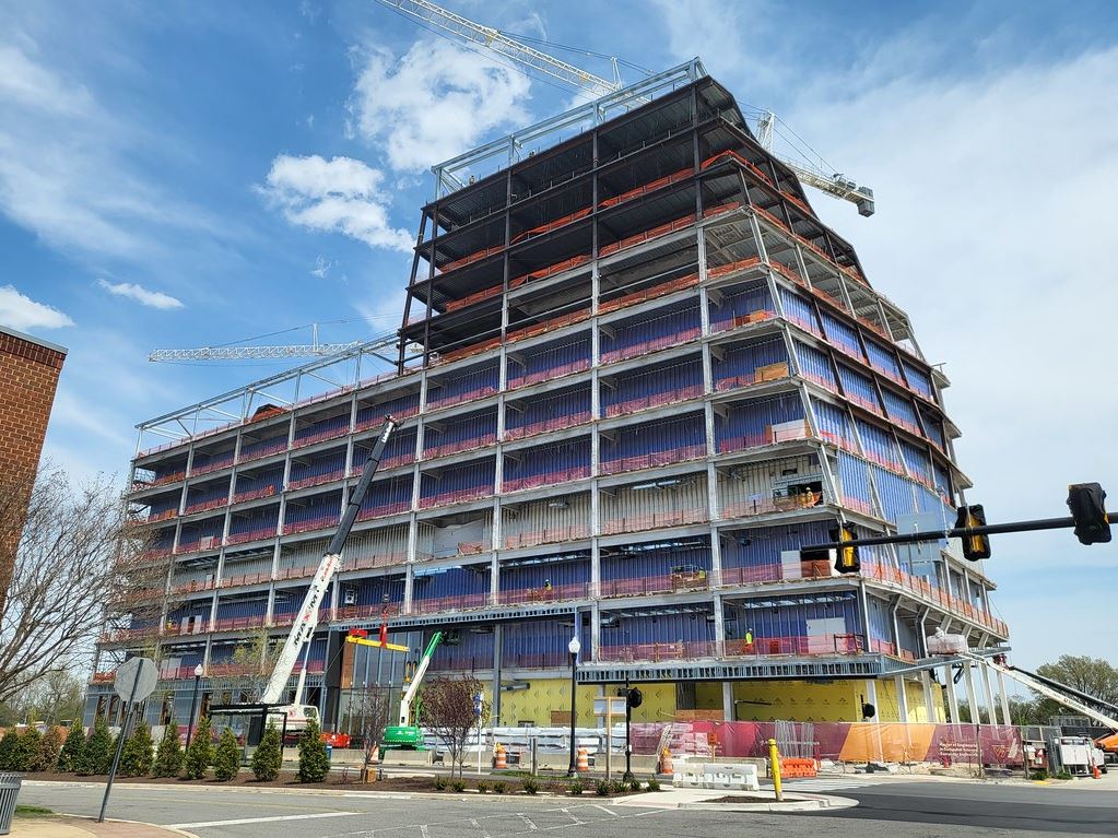 Virginia Tech Innovation Campus under construction in Alexandria, Va. Where is the Hokie Stone though?