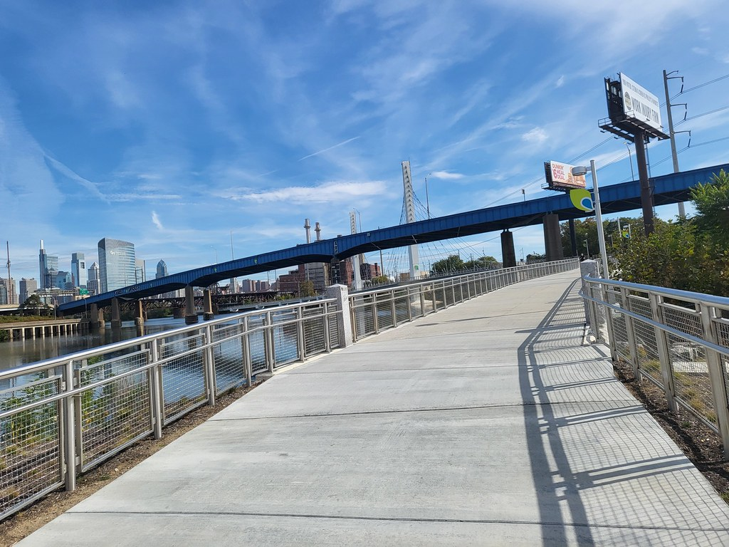 First ride on the Schuylkill Banks trail