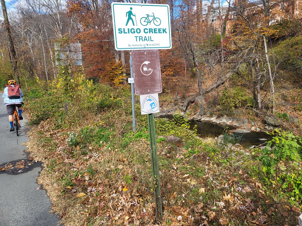 First bike ride on the Sligo Creek Trail