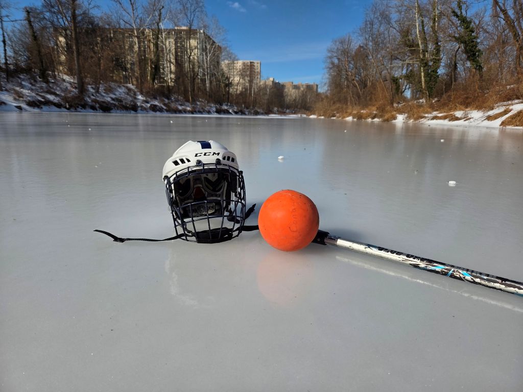 Pick-up broomball on Holmes Run was a dream come true